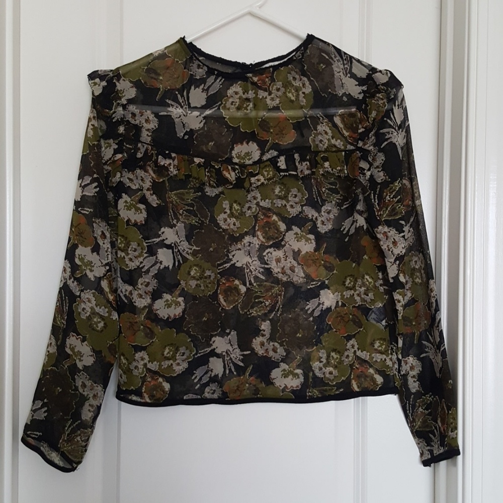 SOLD Zara chiffon blouse